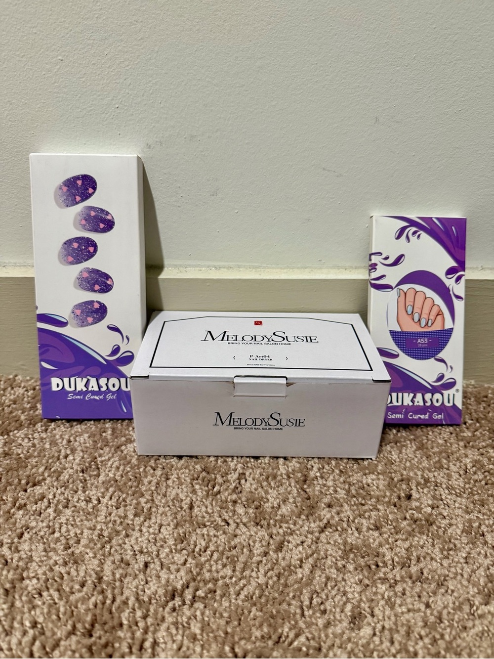 NEW - MelodySusie Gel Nail Dryer & Dukasoul Gel Nail Kit
